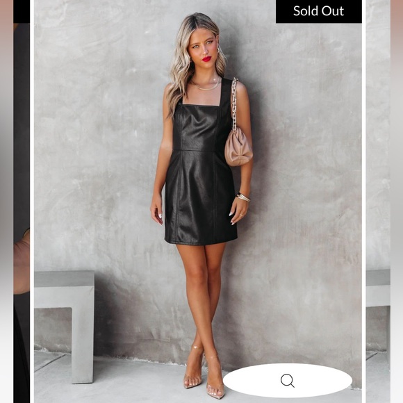 Vici Dresses & Skirts - Vici She Was Unapologetic Faux Leather Mini Dress Size Large